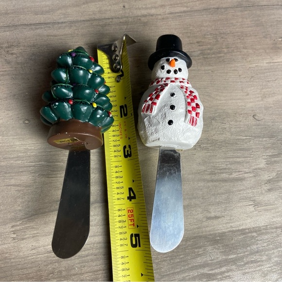 Holiday Figurine Individual Spreader Set of 3 - Angel, Snowman, & Christmas Tree - Picture 11 of 11